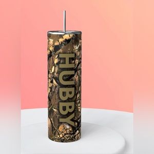 NWT HUBBY Camo20 oz.Stainless steel,double walled,vacuum sealed tumbler handmade